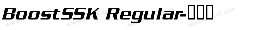 BoostSSK Regular字体转换